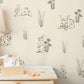 Hand-Drawn Bunnies Wallpaper