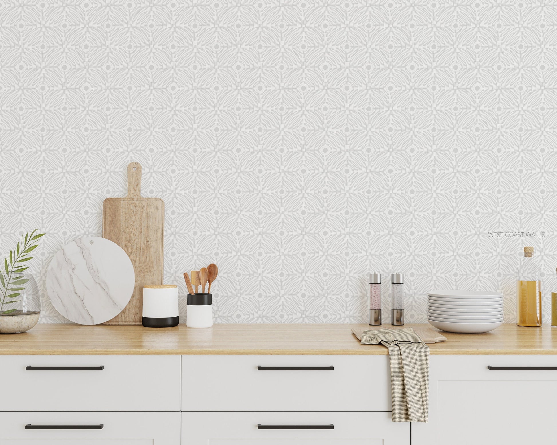 Scallop Tile Wallpaper