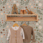 Neutral Whimsical Meadow Blooms Wallpaper
