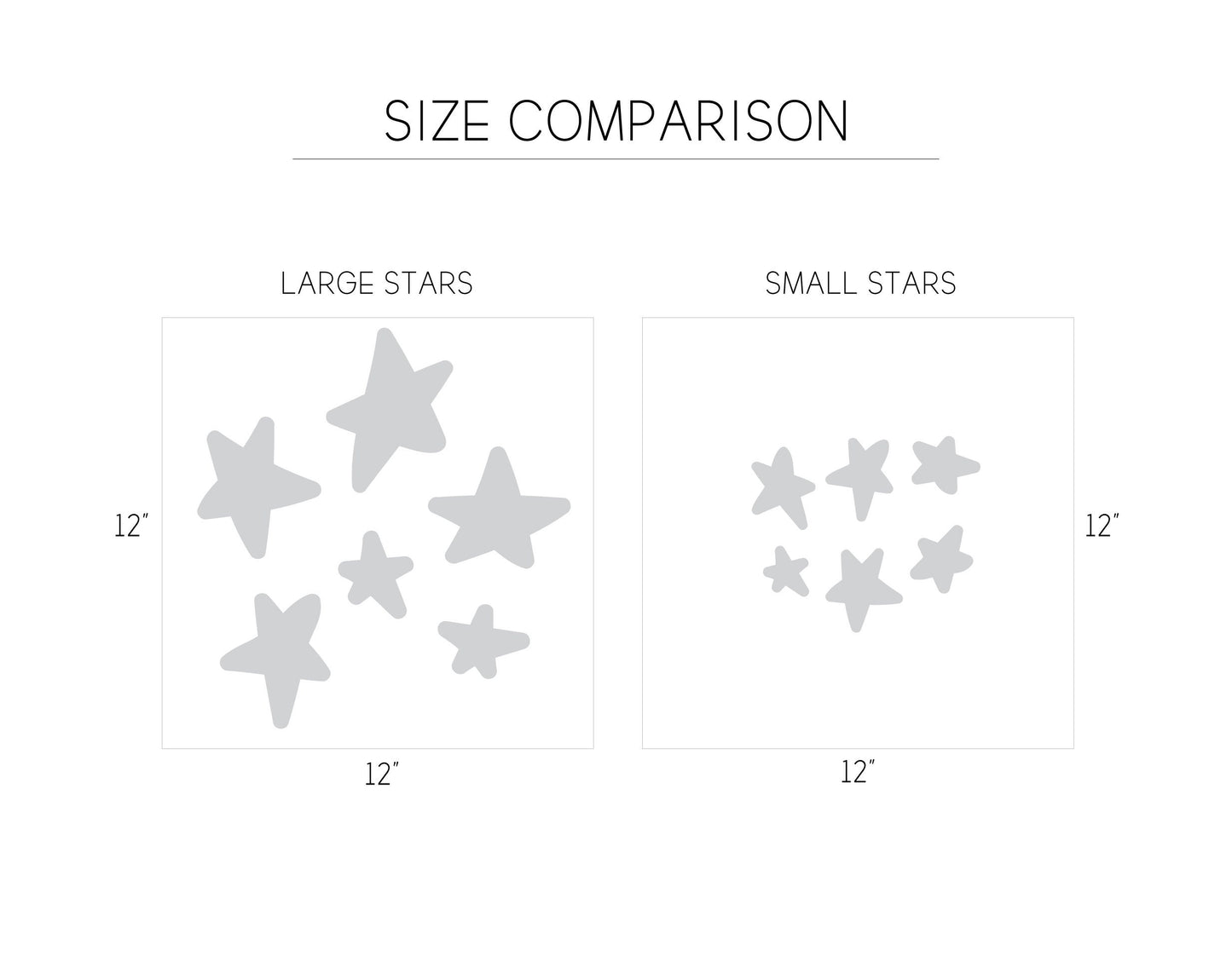 Irregular Star Decals
