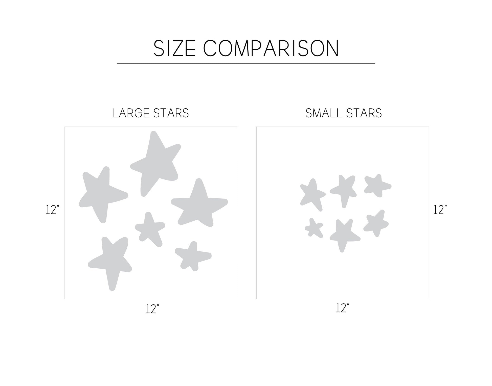 Irregular Star Decals