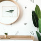 Black Botanical Floral Watercolour Leaves Wall Decals