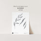 Black Botanical Floral Watercolour Leaves Wall Decals