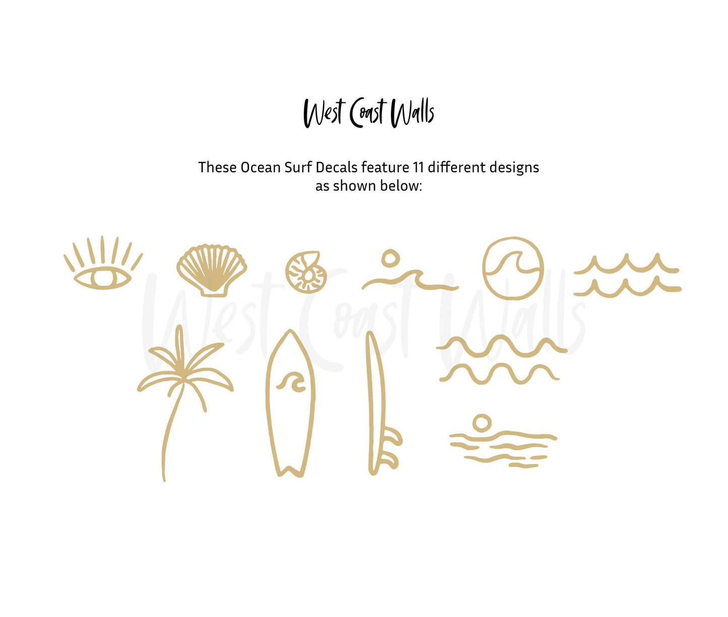 Ocean Surf Decals