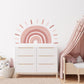 Large Boho Sun Rainbow Removable Wall Decal