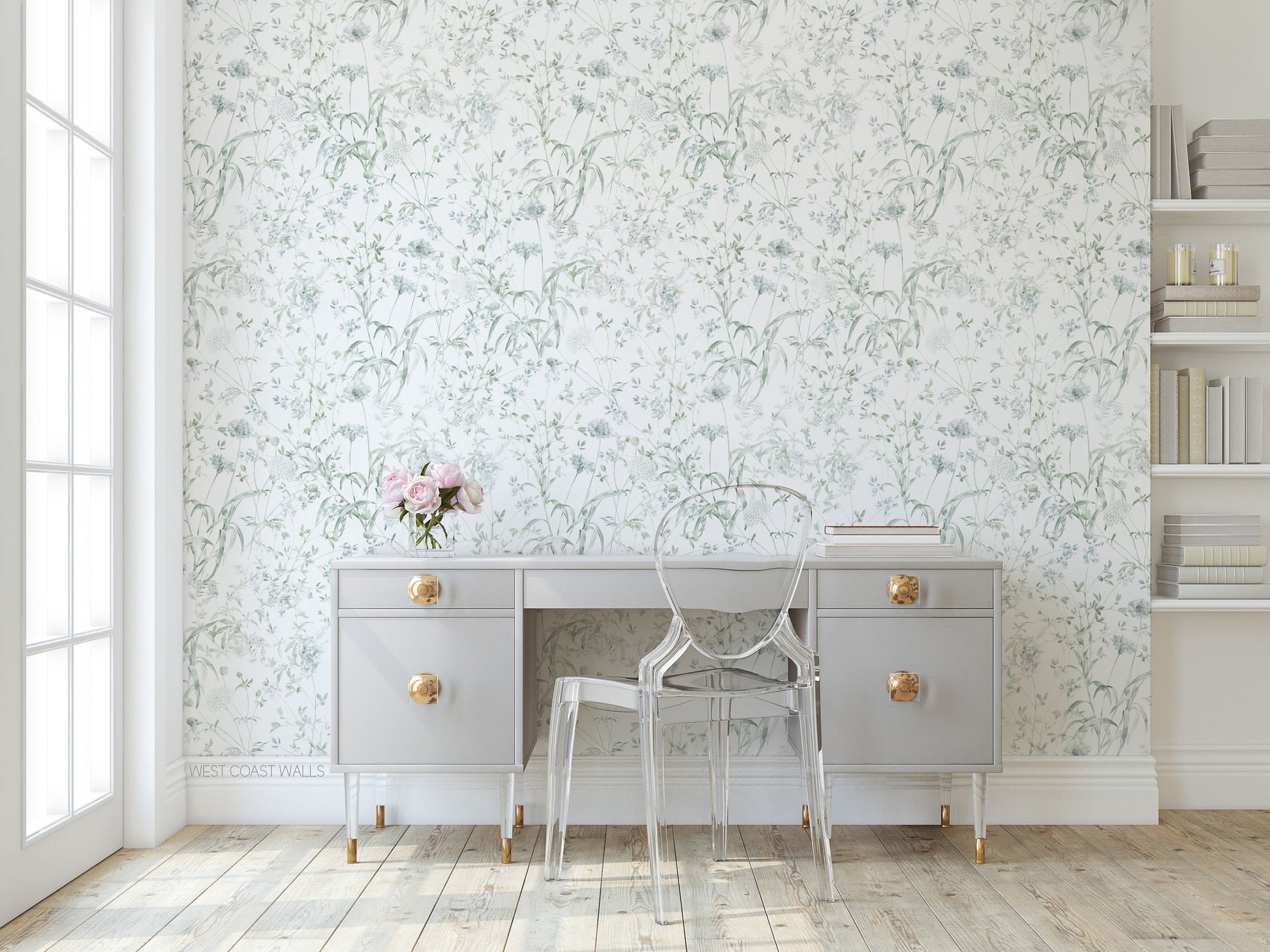 Delicate Meadow Blooms Wallpaper
