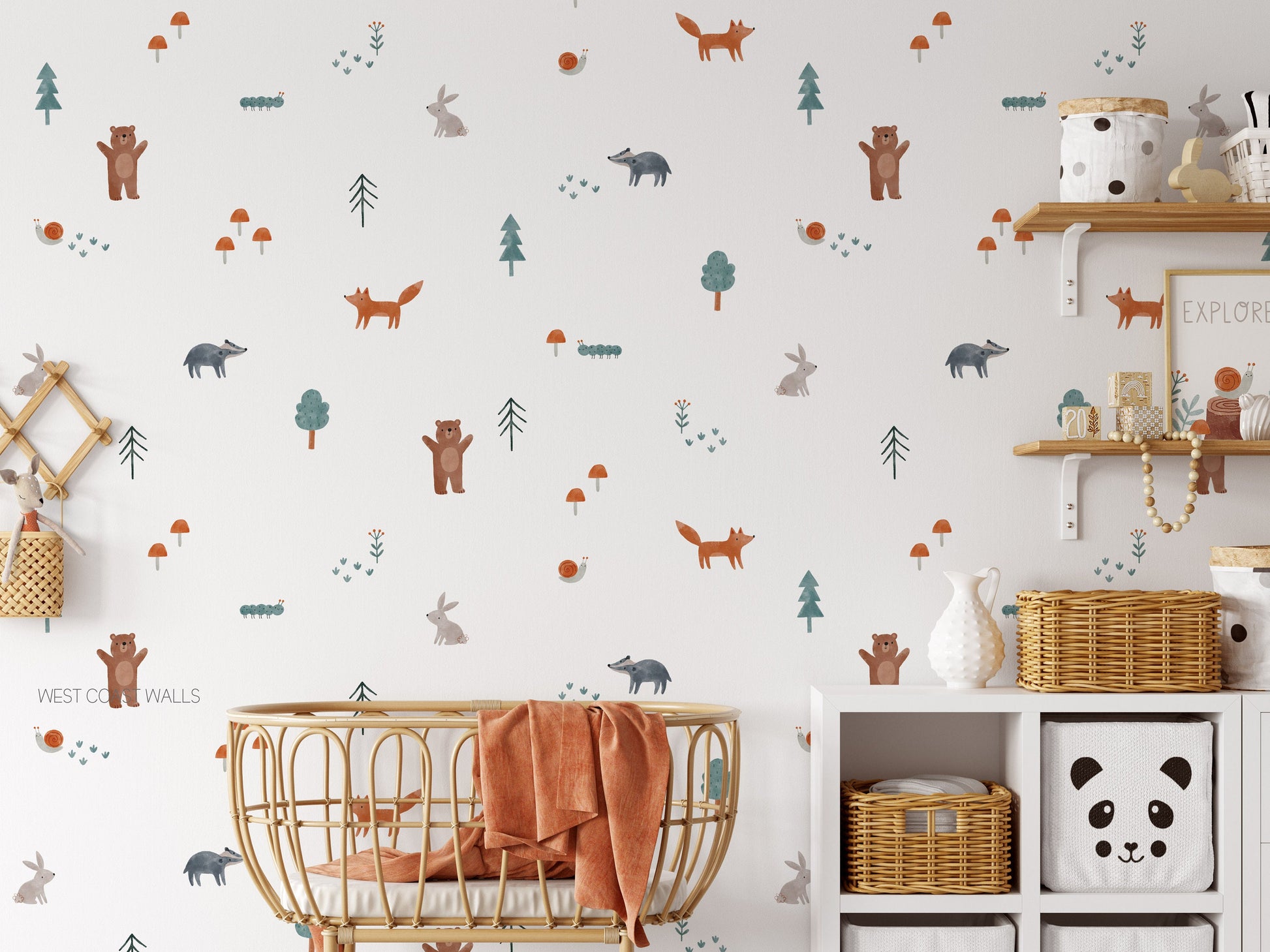 Woodland Adventure Removable Wall Decals