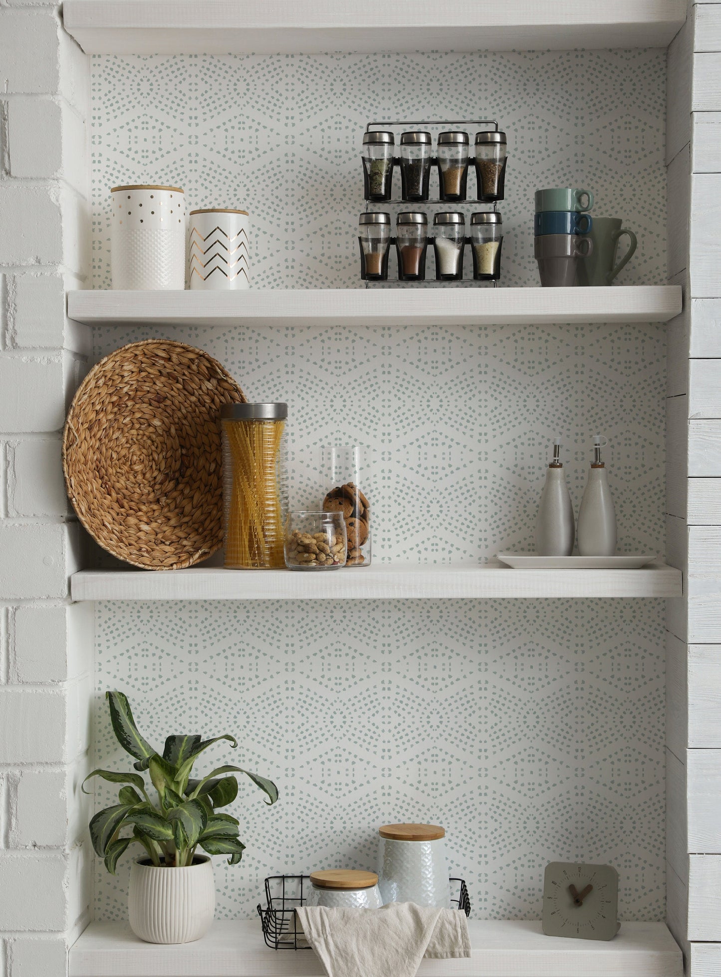 Small Boho Dot Tile Wallpaper