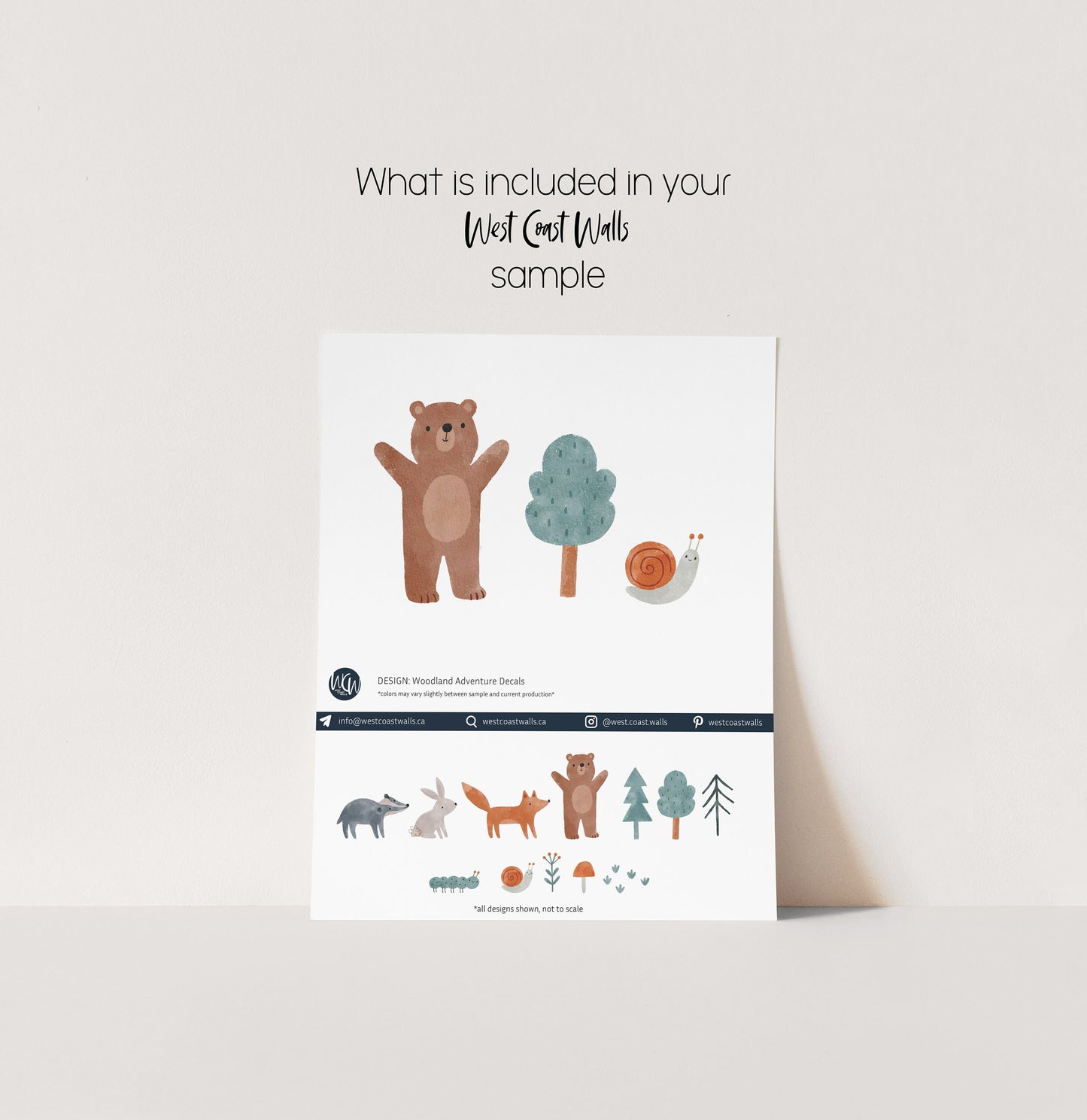 Woodland Adventure Removable Wall Decals