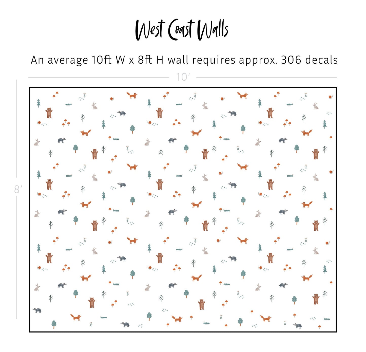 Woodland Adventure Removable Wall Decals
