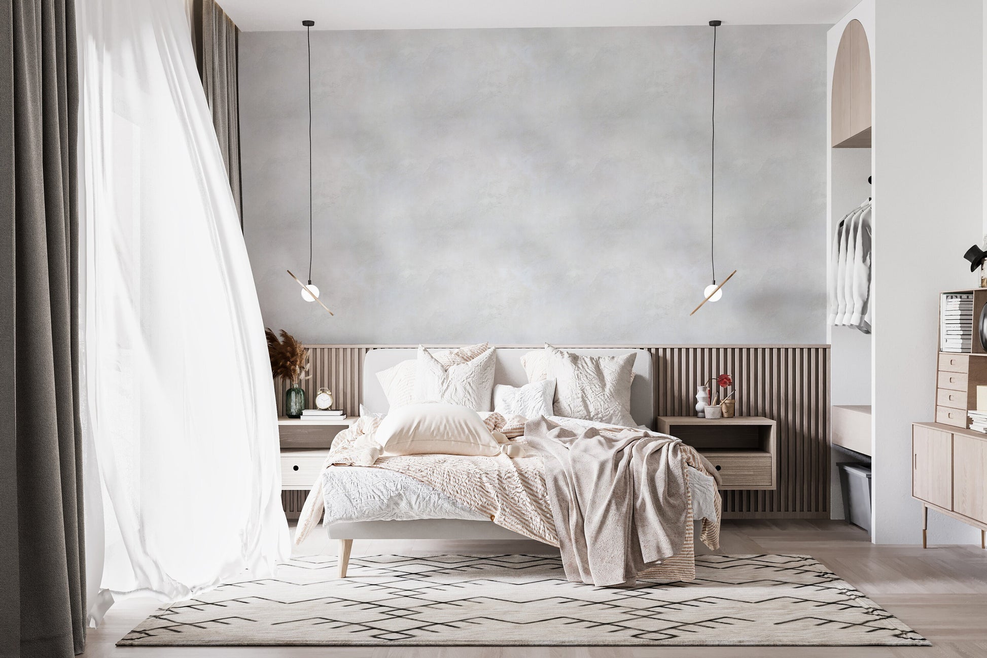 Venetian Limewash Style Wallpaper