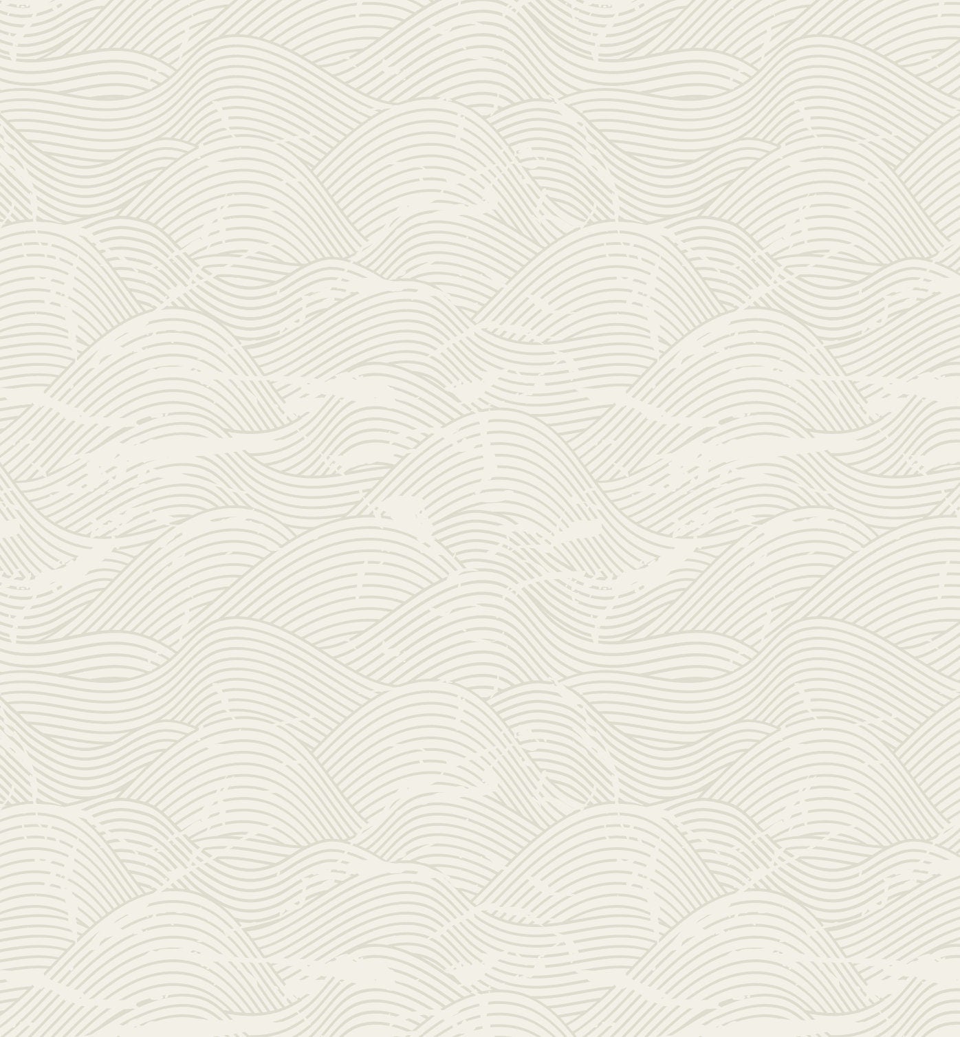 Beige Vintage Wave Wallpaper