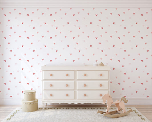 Pastel Pink Mini Heart Decals
