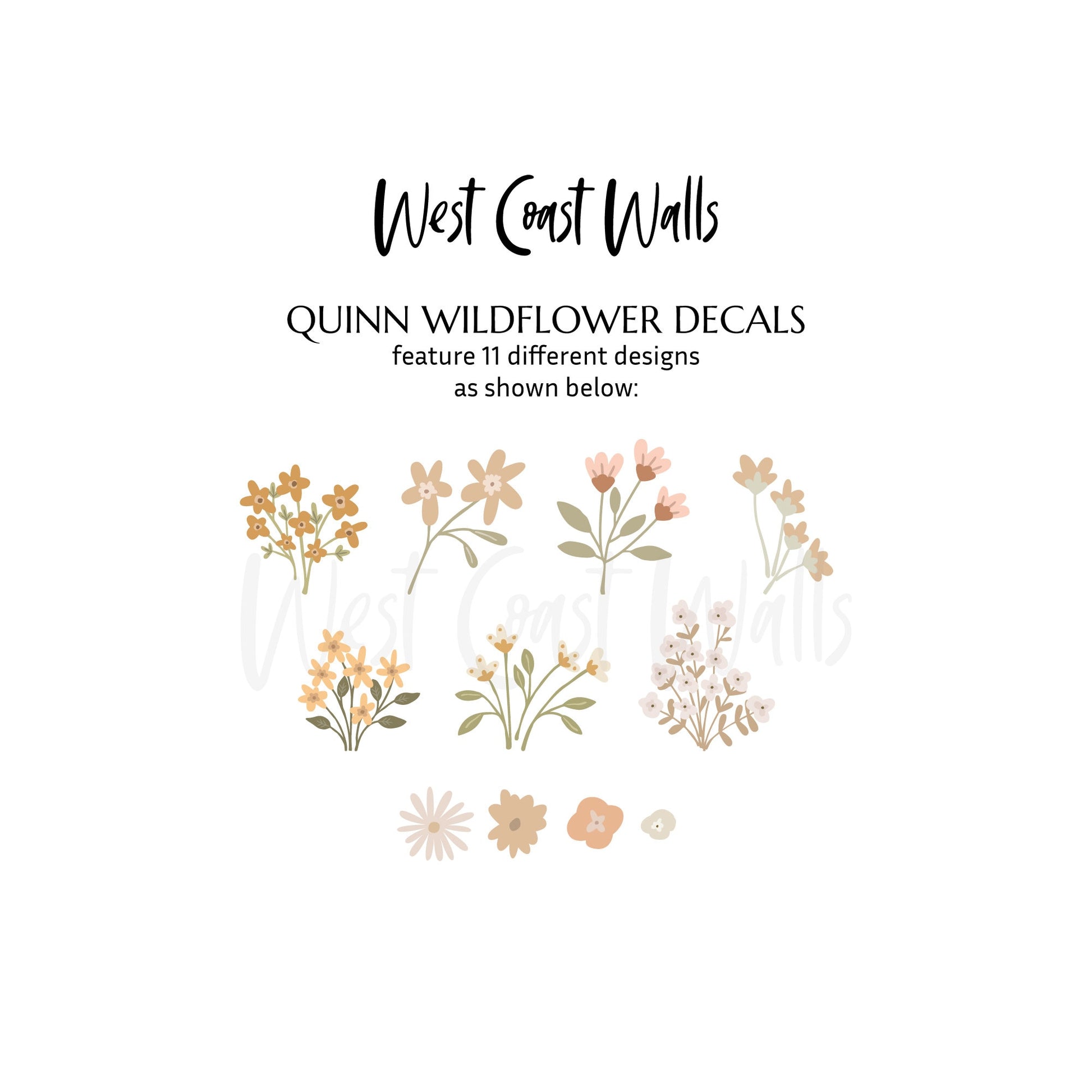 Quinn Wildflower Wall Decals