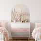 Watercolor Wildflowers Arch Decal