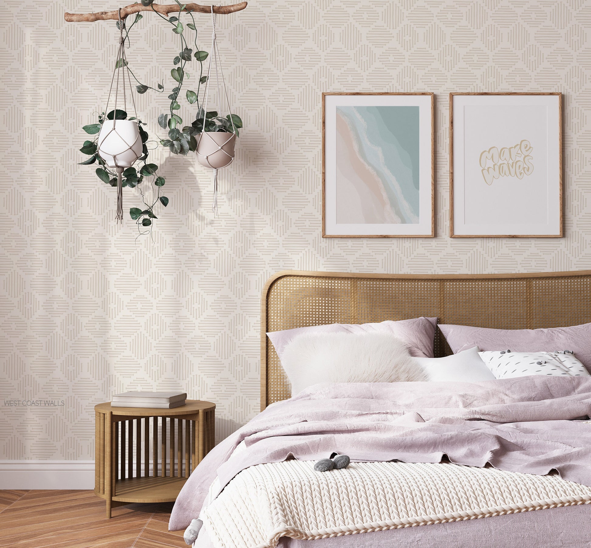 Modern Boho Diamonds Wallpaper