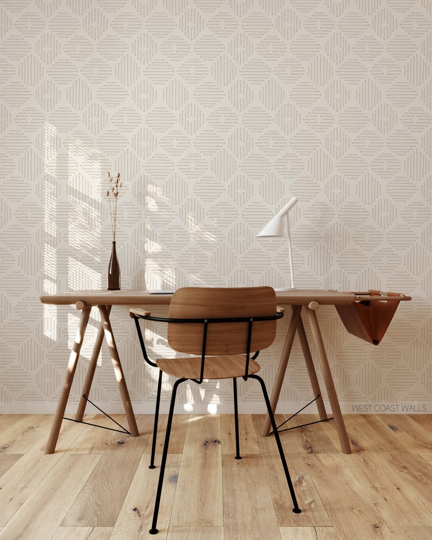 Modern Boho Diamonds Wallpaper / Bohemian Style / Mudcloth Wallpaper / Abstract Wallpaper / Hand Drawn Wallpaper