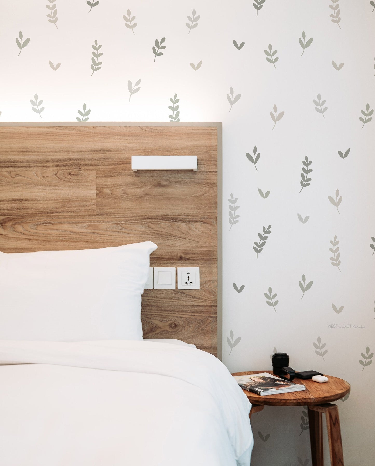 Solid Leaves Removable Wall Decals - Custom Colors Available