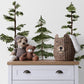 Large Watercolor Pine Tree Removable Wall Decal