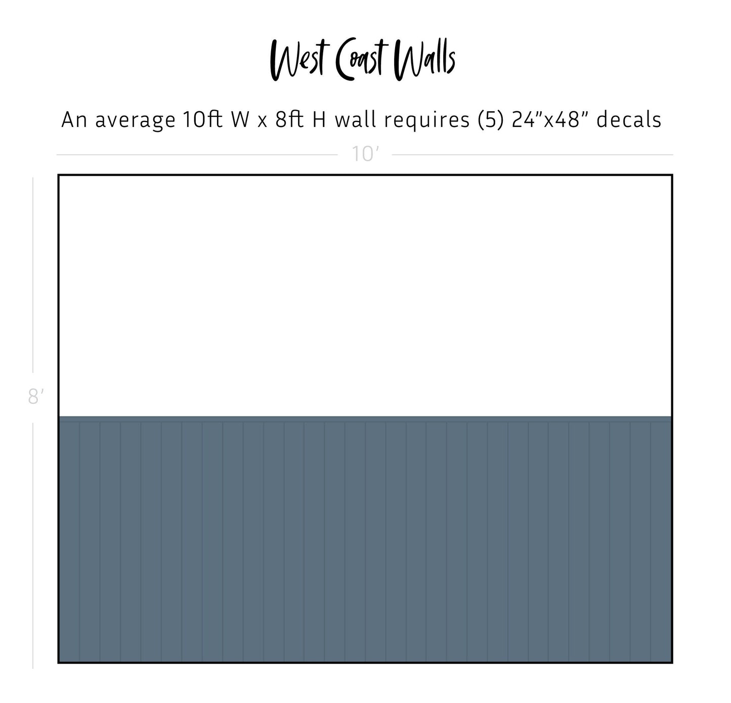 Board and Batten Wall Decal