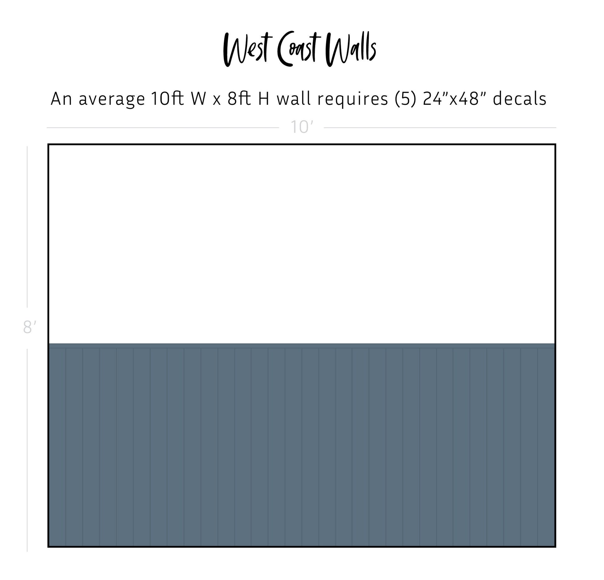 Board and Batten Wall Decal
