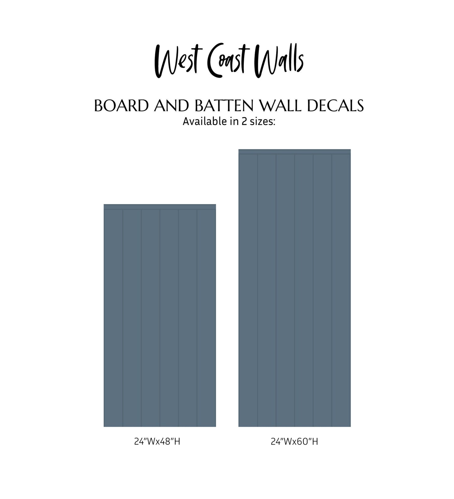 Board and Batten Wall Decal