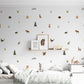Painted Forest Animals Removable Wall Decals