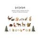 Painted Forest Animals Removable Wall Decals