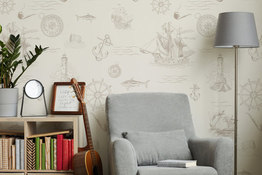 Vintage Sailboat Wallpaper