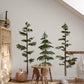 Large Watercolor Pine Tree Removable Wall Decal