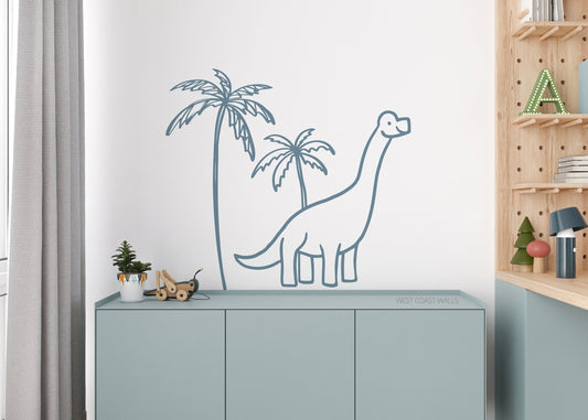 Large Minimalist Dinosaur Decal