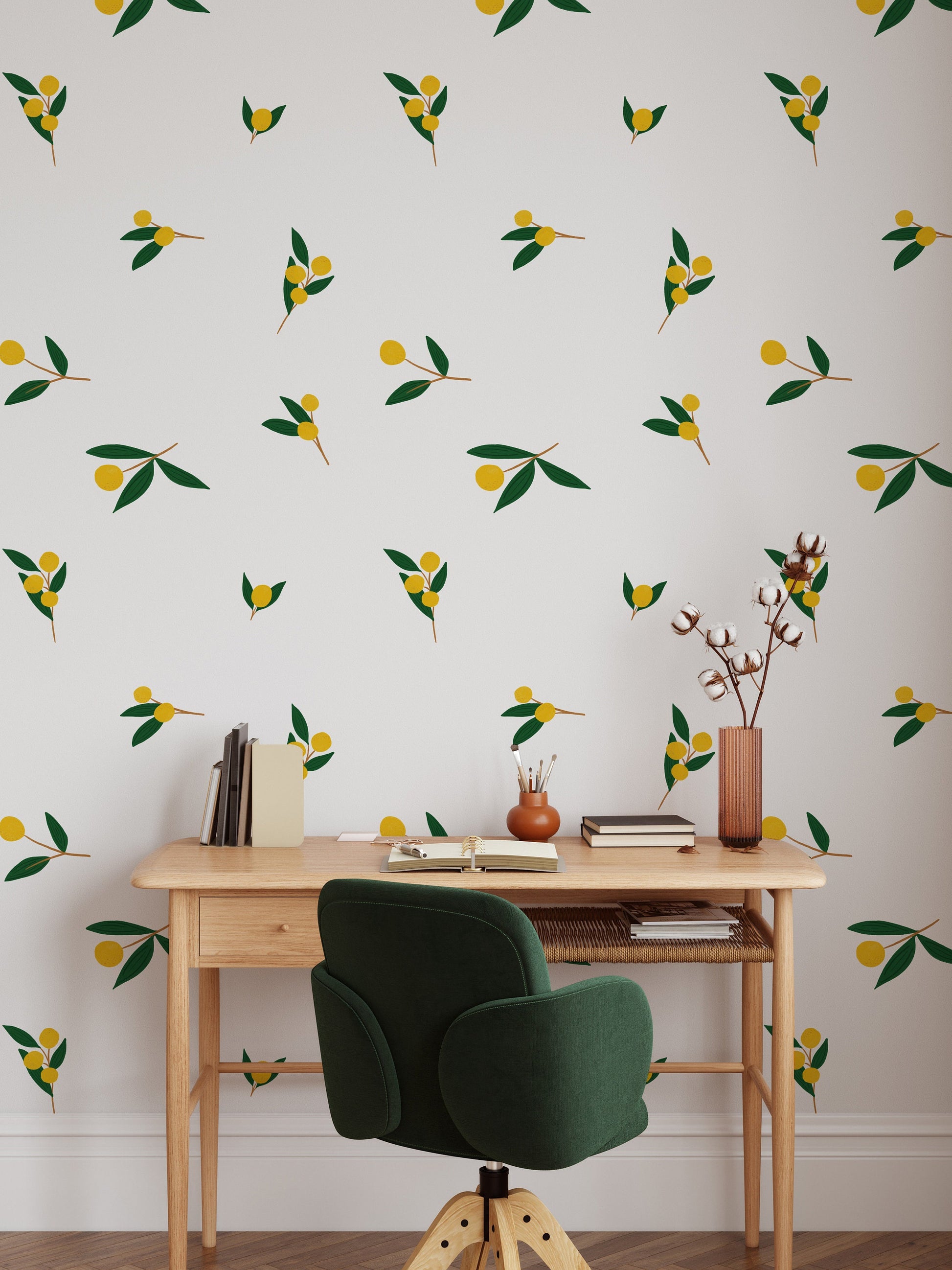Yellow Tangerine Wall Decals