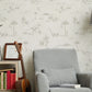 Neutral Dinosaur Toile Wallpaper
