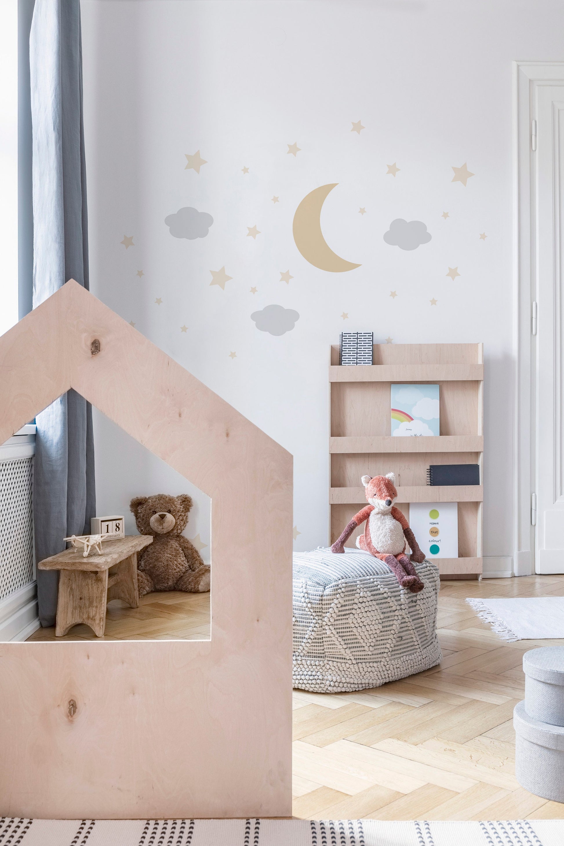 Stars Clouds and Moon Decal Set