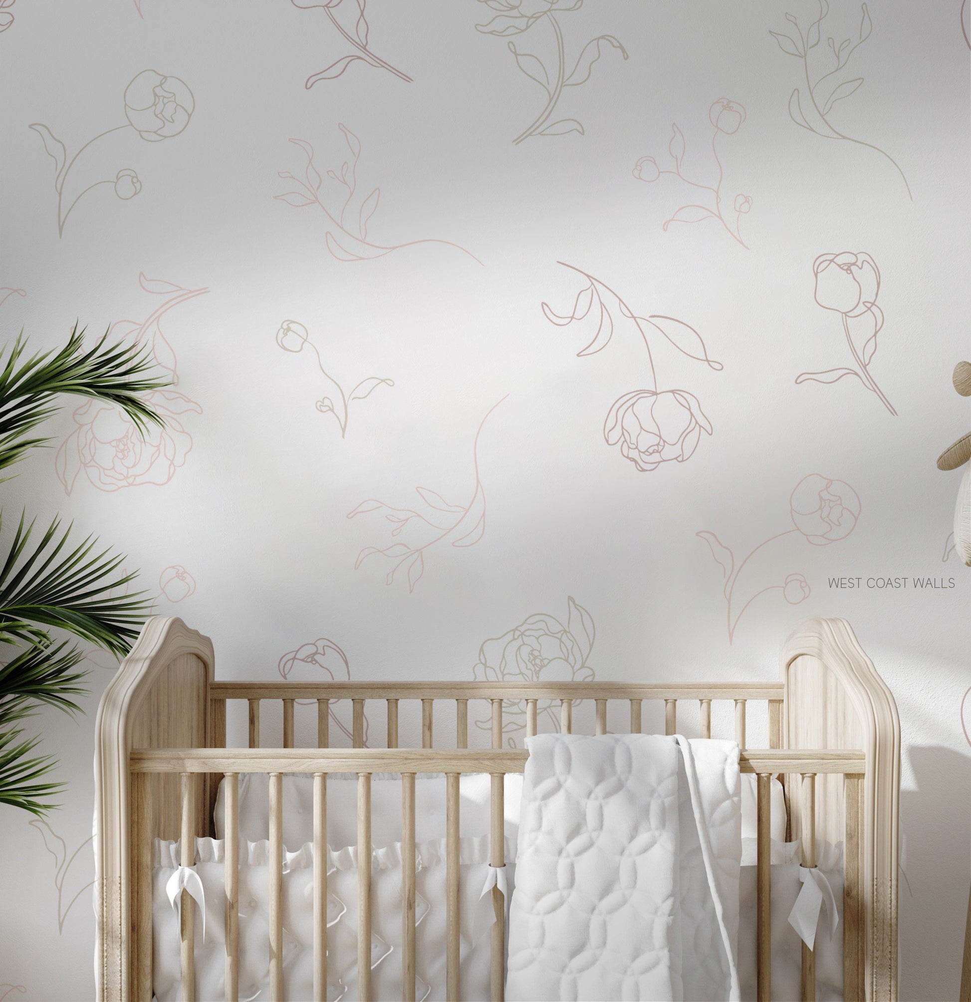 Minimal Peony Decals - Small