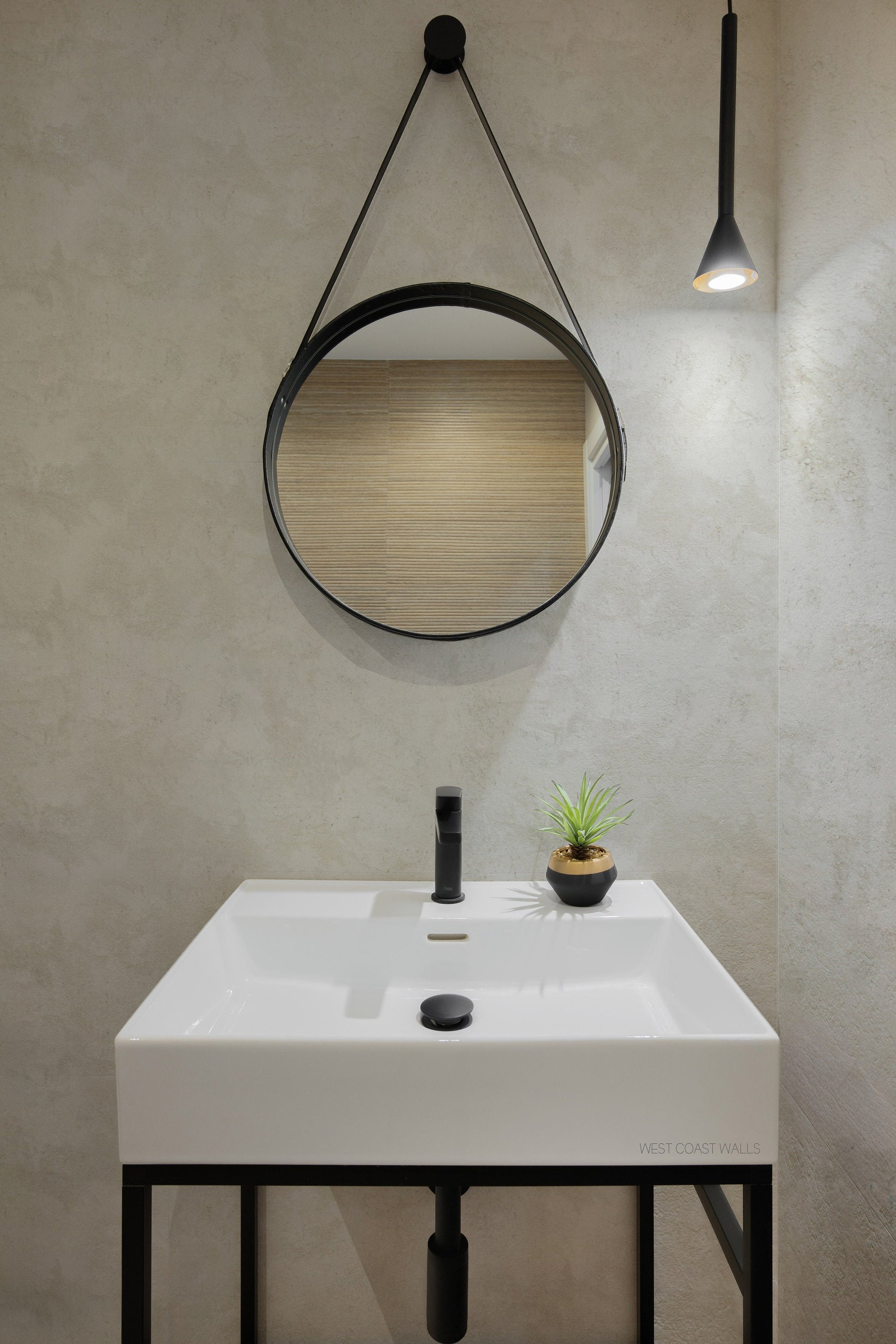 Creamy Cracked Lime Wash Wallpaper
