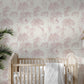 Pink Jungle Toile Wallpaper