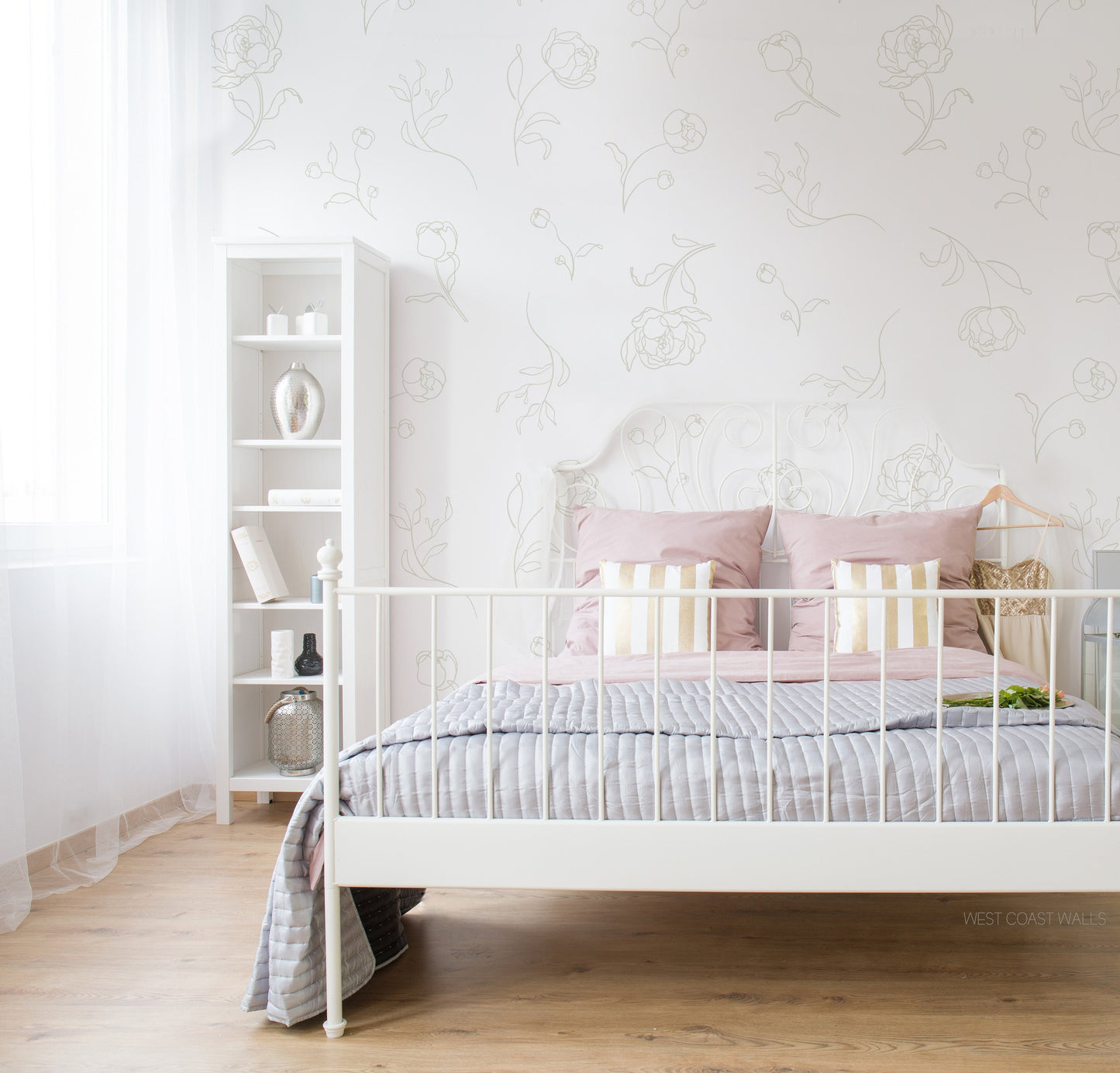 Minimal Peony Decals - Small