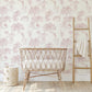 Pink Jungle Toile Wallpaper