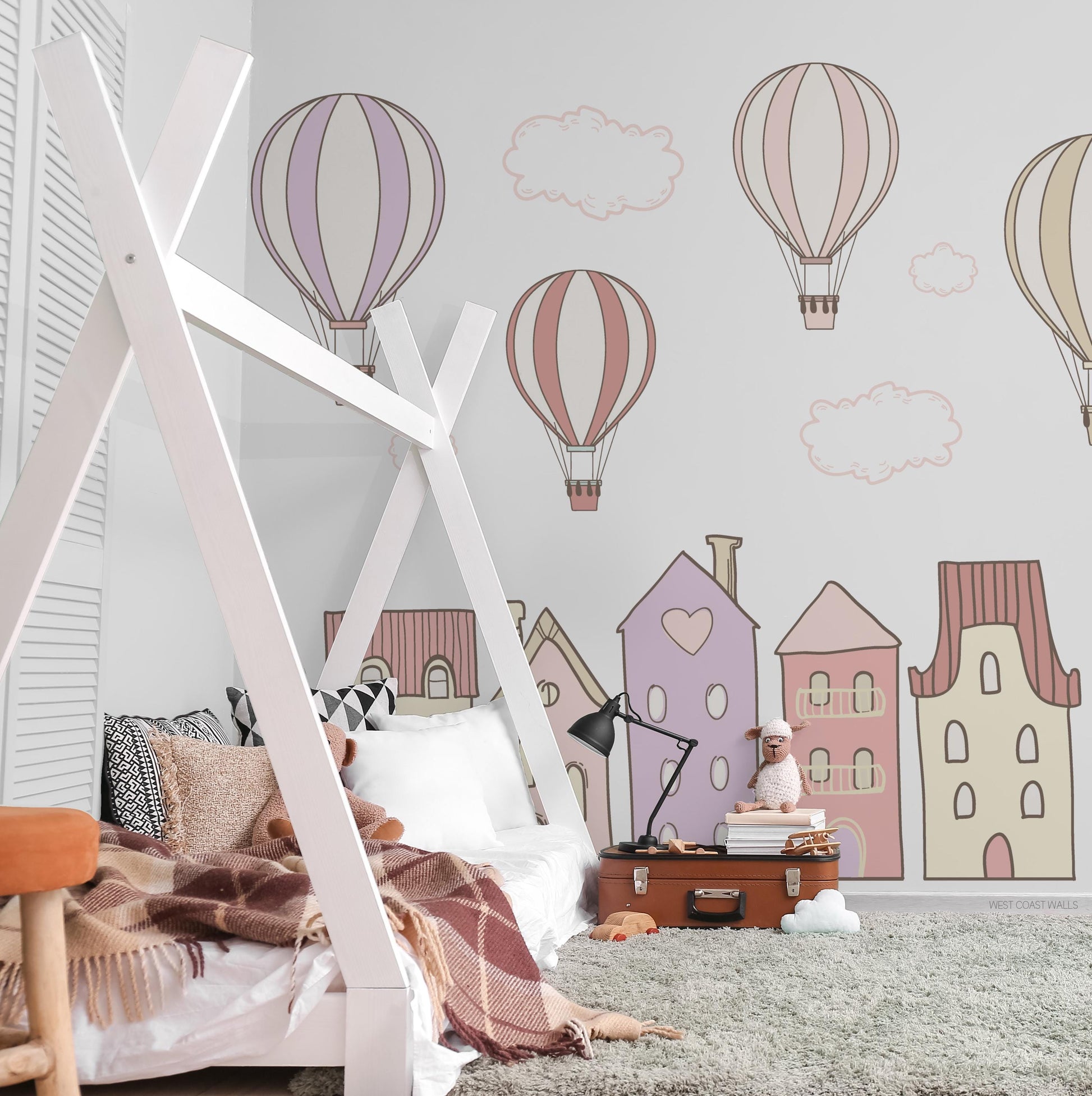 Whimsical Village Removable Wall Decals