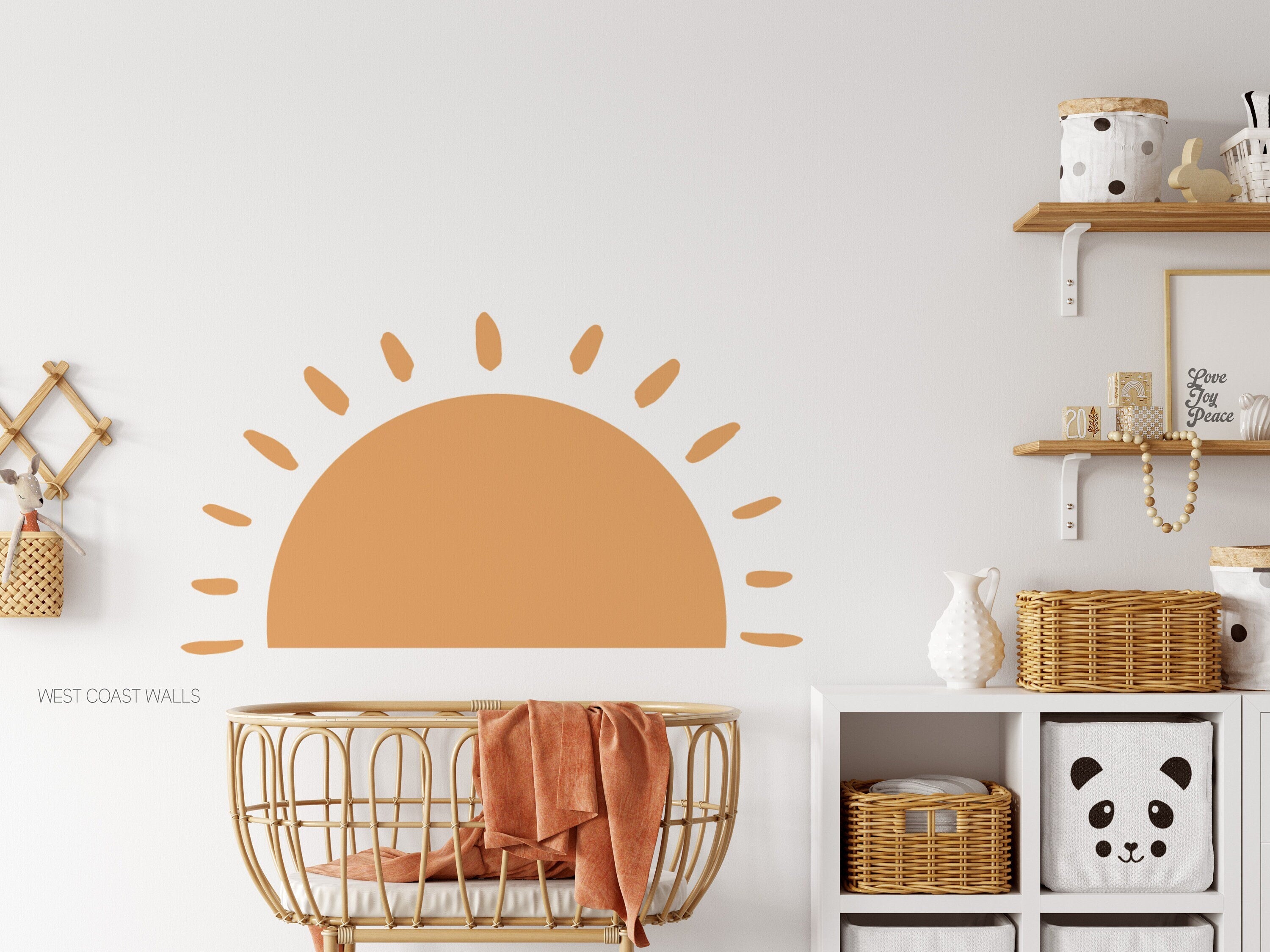 Customisable Large Sun Removable Wall Decal