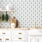 Vintage Style Decorative Tile Wallpaper