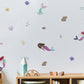 Multicultural Mermaid Removable Wall Decals