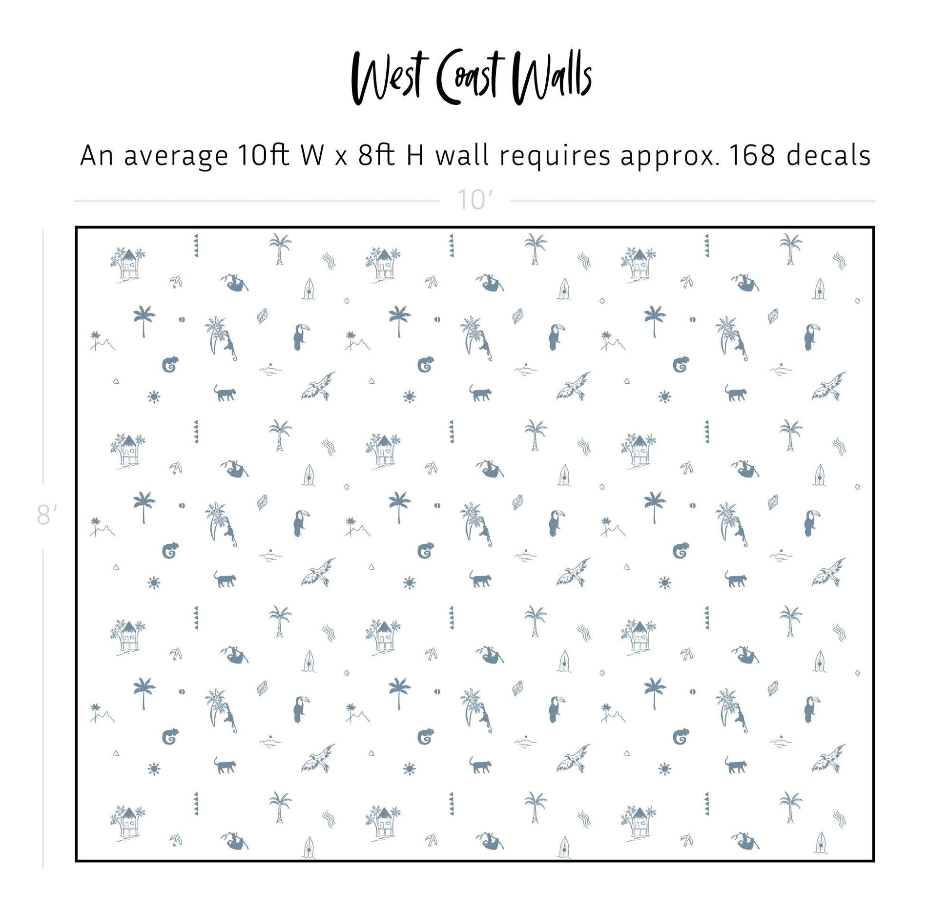 Drawn Jungle Adventure Removable Wall Decals