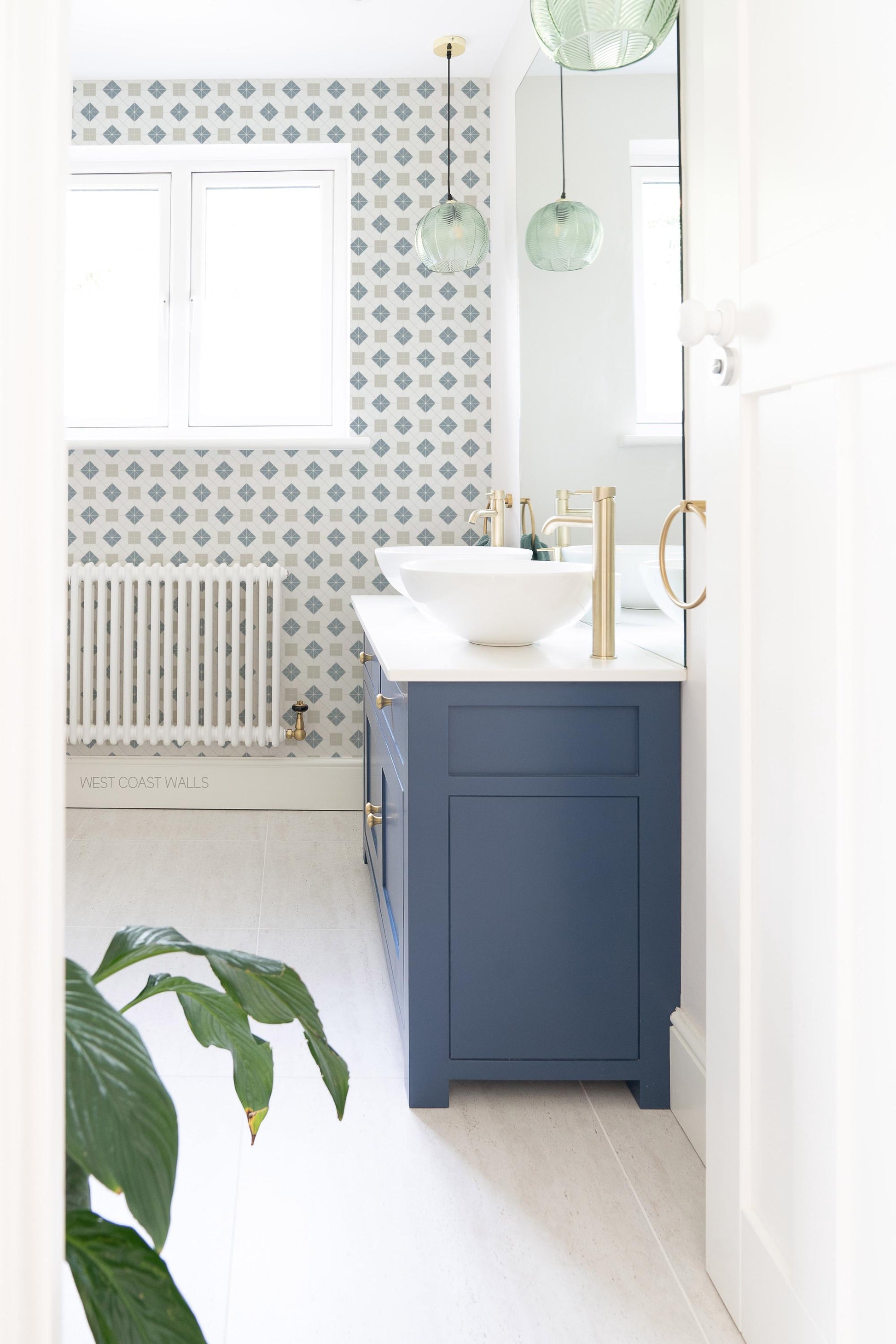 Vintage Style Decorative Tile Wallpaper