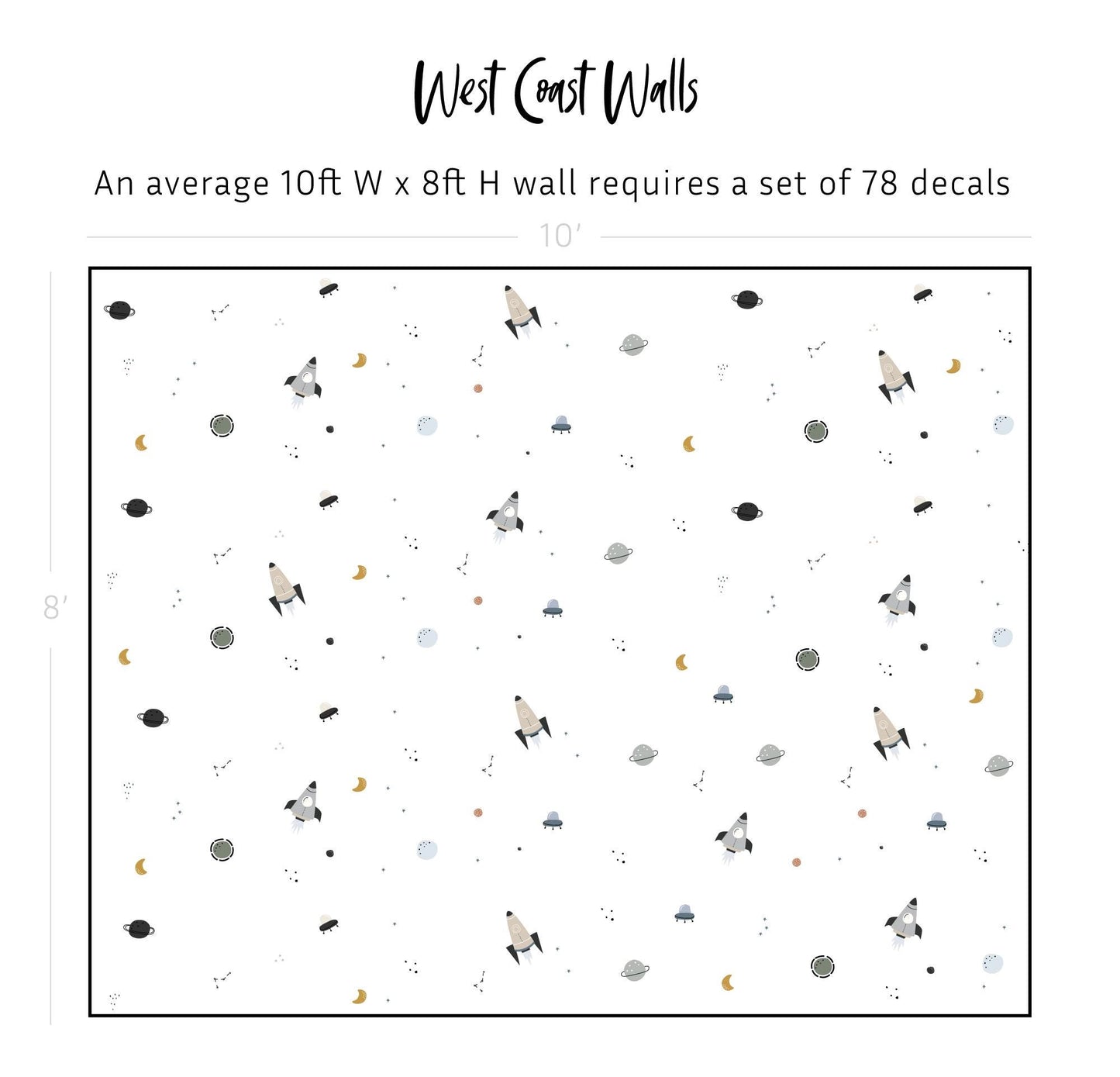 Modern Minimalist Space Decals