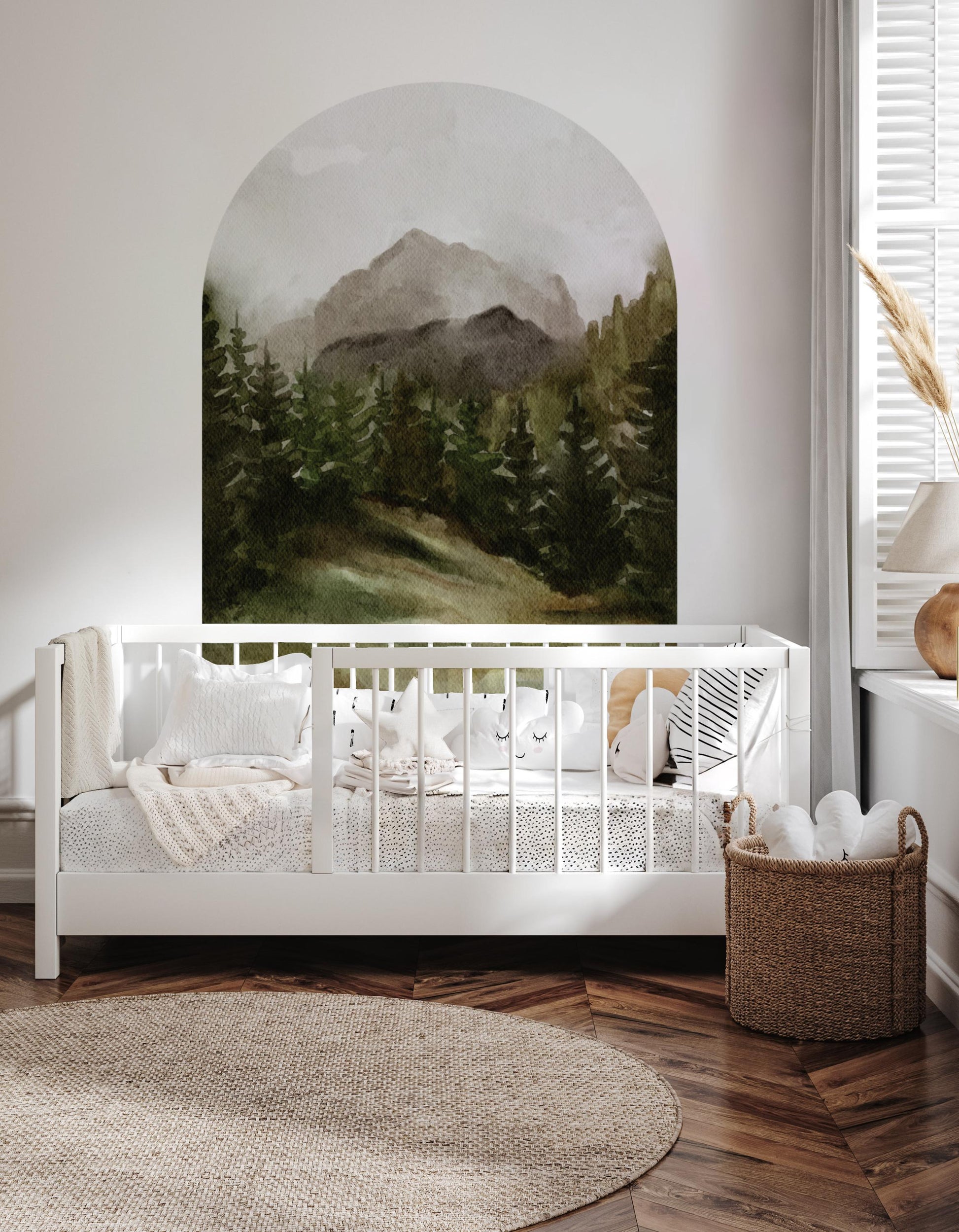 Painted Misty Mountain Removable Arch Decal