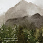 Painted Misty Mountain Removable Arch Decal