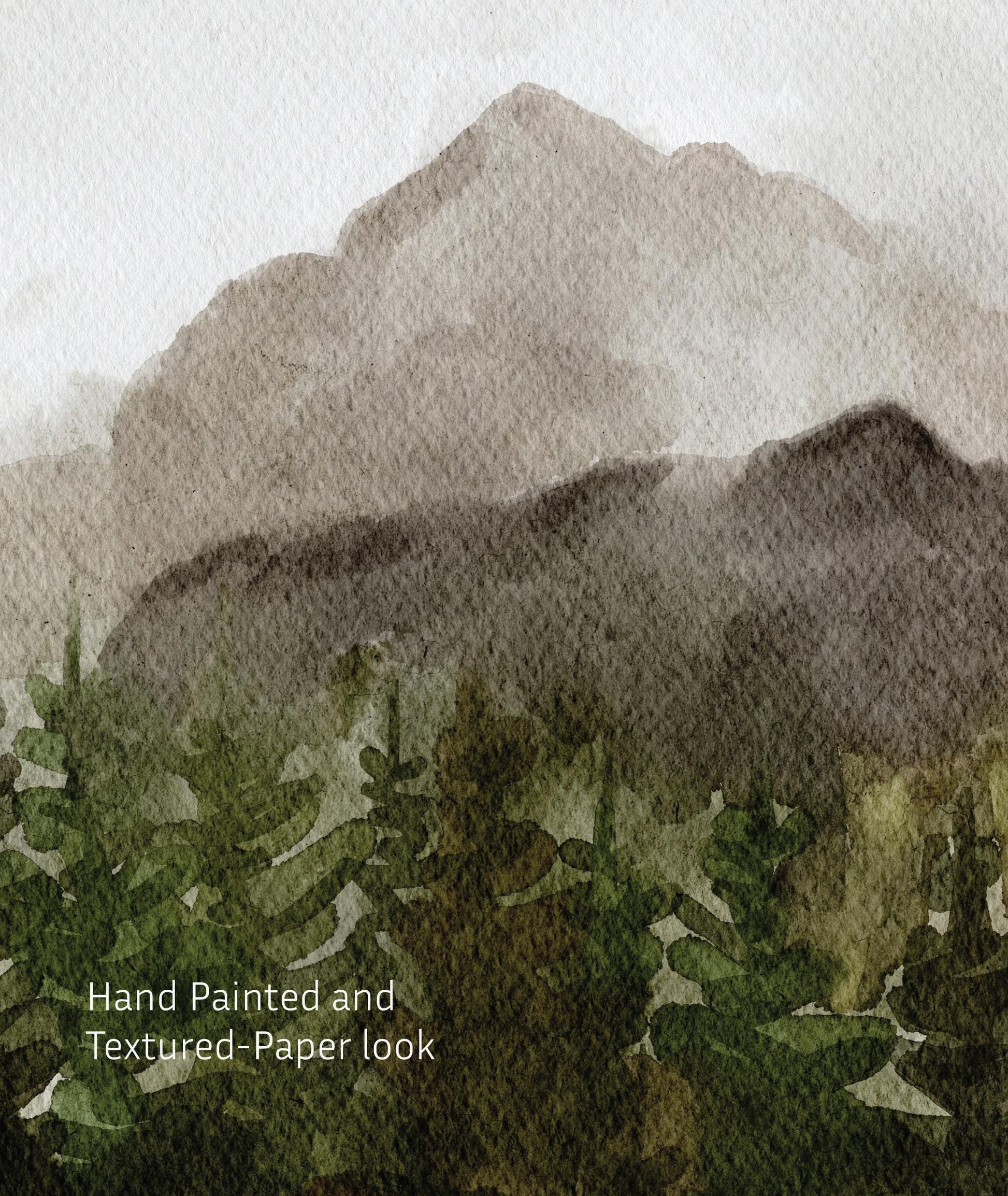 Painted Misty Mountain Removable Arch Decal