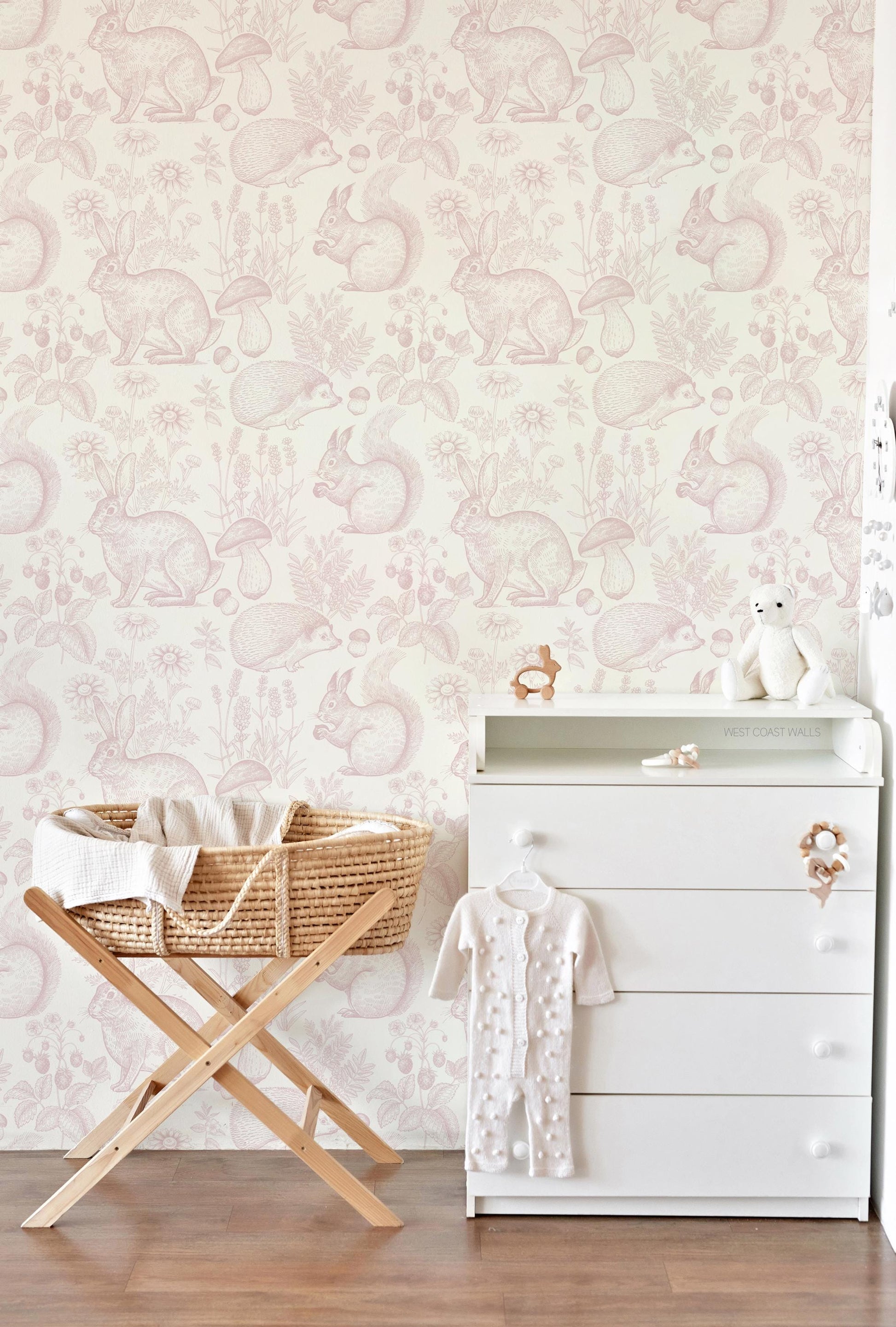 Whimsical Woodland Animals Wallpaper